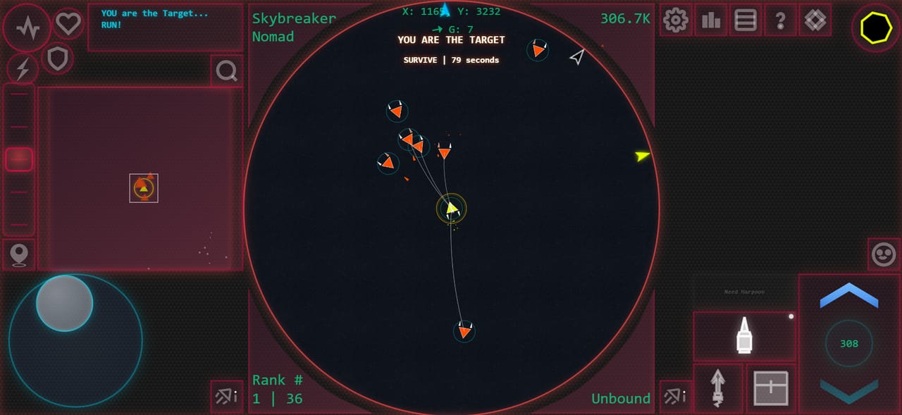 Marked as the hit-list target and swarmed by enemy ships