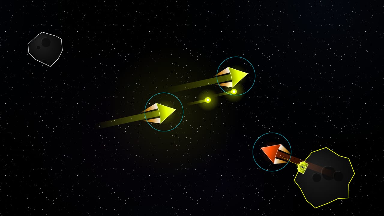 An upgraded Unbound fighter streaking through deep space with shields lit